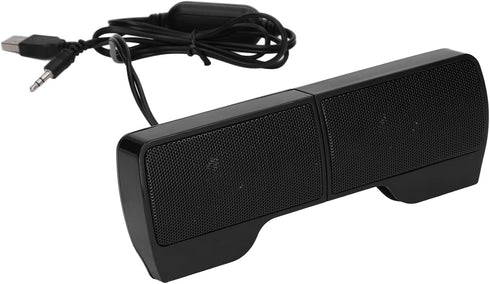 Zerodis Laptop Speakers, USB Powered Wired Monitor Soundbar Stereo Sound with Screen Clip for Monitor, Tablets, TV