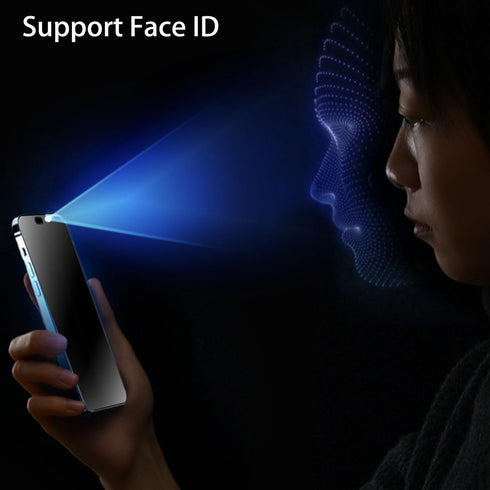 2 Pack Anti-Spy 360° Matte Tempered Glass for iPhone 14 Pro Max - 6.7" Anti-Glare Screen Protector, 4-Sides Privacy Film