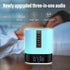 Night Light Bluetooth Speaker, HD Stereo Sound, Wireless Alarm Clock with Multicolor Changing Bedside Lamp