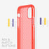 tech21 Evo Check Phone Case for Apple iPhone 11, 12 ft. Drop Protection, Coral