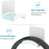 SOKUSIN Headphone Stand - Adhesive Gaming Earphones Hanger, Universal Desk Wall Mount Hook for Headphones, White