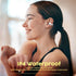 Open Ear Headphones True Wireless Bluetooth Headphones, Ear Clip Earbuds,Sweat Resistant,Fast Charging,24HRS Playtime,Open Ear Earbuds for Workout,Driving,Meeting (White)
