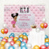 DASHAN 7x5ft Polyester Baby Shower Backdrop - Welcome Our Little Princess Photography Background