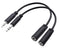 Cable Matters Combo-Pack 2.5mm and 3.5mm Headphone Adapter Kit in Black - 4 Inches, 2.5mm to 3.5mm Adapter
