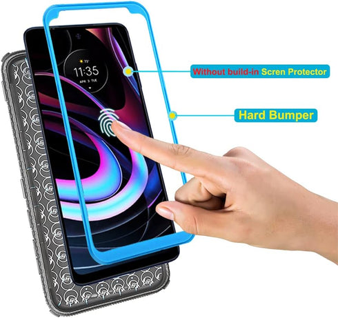 Asuwish Phone Case for Samsung Galaxy S10 5G, Hybrid Rugged Shockproof Hard Drop Proof Full Body Protective Cover