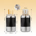 Monosaudio Audio Power Plug Black Carbon Fiber, Transparent Aluminum Shell, 10A/250V Power Connector for DIY Audiophile