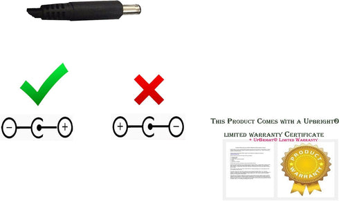 UpBright 15V AC/DC Adapter Compatible with Suaoki T3 T10 G7 ABLEX 1282-15-300D S270 150Wh U10 800A 20000mAh U28 2000A U29 D21 500A 15000mAh Peak Car Jump Starter Power Bank 15VDC 0.3A Battery Charger