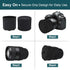 HUYEIOBGD 1855mm Lens Cap, Universal Camera Lens Cover for DSLR & Mirrorless Cameras, Flexible Front Lens Protector
