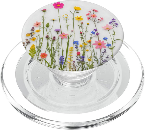 Mixed Flower Bouquet Floral Pattern PopSockets PopGrip for MagSafe