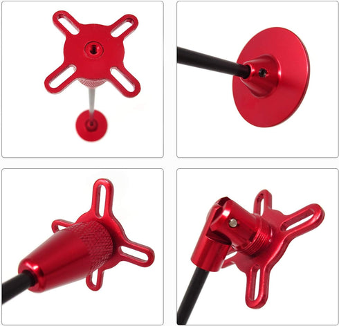Honbay CNC Aluminum GPS Folding Antenna Base Mount Holder Bracket for DJI Quadcopter (Red)