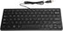 Mini USB Wired Waterproof Multimedia Keyboard K1000 with 1.1M Cable, Compact Ergonomic Design