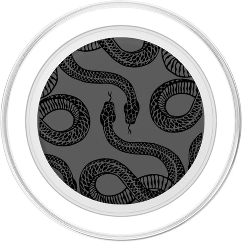Slithering Black Snakes Drawing PopSockets PopGrip for MagSafe