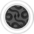 Slithering Black Snakes Drawing PopSockets PopGrip for MagSafe