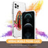 CARLOCA Compatible with iPhone 11 Case for Girl,Clear with Flower Lady Religion Pattern Design Plastic Shockproof TPU Bumper Protective Case for iPhone 11