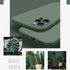 ZEZHOU Compatible with iPhone 12 Case with Camera Lens Protector, Liquid Silicone Gel Rubber Phone Case, Slim Fit