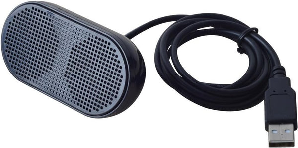 USB Mini Speaker, Powered Stereo Multimedia Speaker for Notebook Laptop PC (Black)