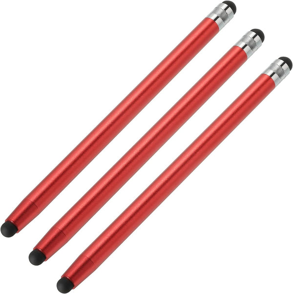 MECCANIXITY 3pcs Stylus Pens for Touch Screens, Dual Rubber Tips Capacitive Stylus, Universal Tablet Pen Sensitivity