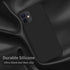 Cordking Silicone Shockproof Case for iPhone 12/12 Pro, Soft Anti-Scratch Microfiber Lining, 6.1 inch, Black