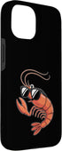 Shrimp Vibes Co. 15 Cool Shrimp Wearing Sunglasses Case for iPhone