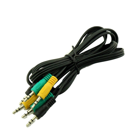 Replacement 3.5mm 1/8" TRS Stereo Mini Jack Color Coded Audio Cable for Logitech 5.1 Channel Speakers z-5500, z-5450,