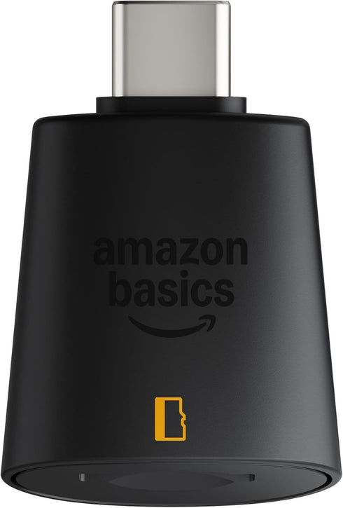 Amazon Basics Micro SD Card Reader USB-C 3.0, High Speed Data Transfer up to