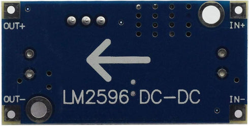 Maxmoral 2pcs DC-DC Buck Converter Power Module 3A Adjustable Step-Down LM2596 Voltage Regulator 24V to 12V