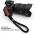 Comfortable Cotton Camera Hand Wrist Strap Compatible for Sony A7 A9 A6000 A6300 A6500 Fujifilm X-T30 X-T20 X-T3 X-T2 X70 ILCE M10 Mirrorless Cameras Safety Tether (Black)