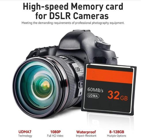 Bdiskky 64GB 60MB/s CF Memory Card High Speed Up to Digital Camera CF Card