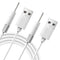 littlelucky 2 Pack Charger 2.62FT Replacement DC Charging Cable USB to DC
