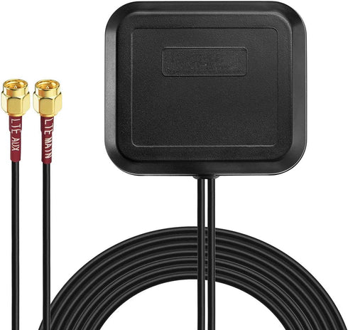 Bingfu 4G LTE Adhesive Magnetic Mount Antenna, MIMO SMA Male Compatible with 4G LTE Wireless Home CPE