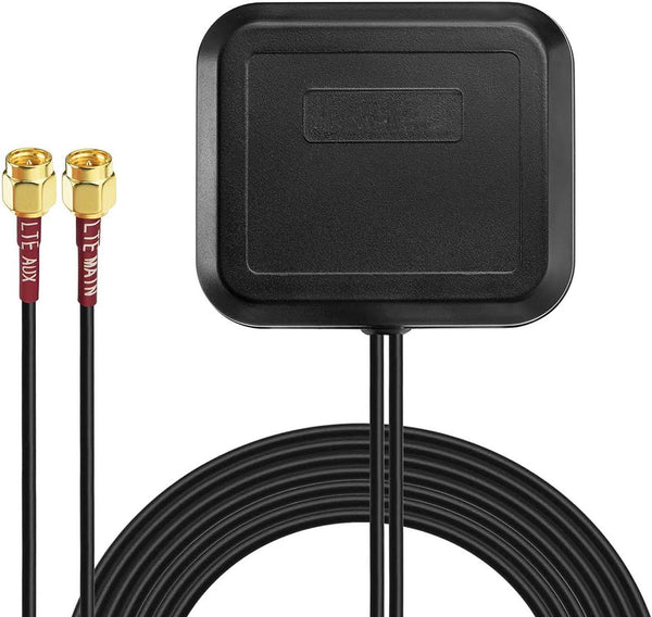 Bingfu 4G LTE Adhesive Magnetic Mount Antenna, MIMO SMA Male Compatible with 4G LTE Wireless Home CPE