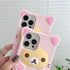 3D Cute Cartoon Bear Phone Case for iPhone 14 Pro Max, Fashionable Funny Pink Bear Design, Soft TPU Protective Cover