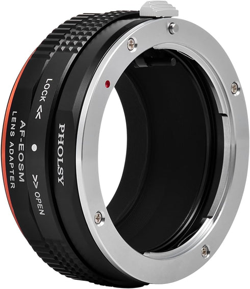 Lens Mount Adapter for Sony A to EF-M, Aperture Control Ring for Canon EF-M Cameras, Compatible with EOS M Series
