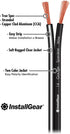 InstallGear 14 Gauge AWG 30ft Black Speaker Wire Cable - Great Use for Car Speakers Stereos, Home Theater Speakers, Surround Sound, Radio by InstallGear
