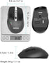 Arteck Multi-Device Wireless Bluetooth Mouse, Ergonomic Silent Clicking, Rechargeable Battery for Desktop PC, Laptop,