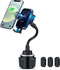 Wireless Car Charger Cup Holder Phone Mount, Qi 15W Fast Charging, Automatic Infrared Smart Sensor Clamping