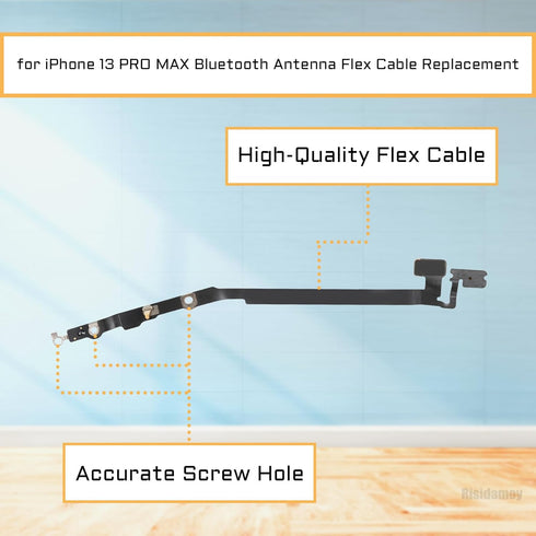 for iPhone 13 PRO MAX Wireless Bluetooth Antenna Flex Cable Replacement 13 PROMAX Bluetooth Connection Cable Part with Repair Tool Tweezers Fix Kit A2641 A2643 A2644 A2645 A2484