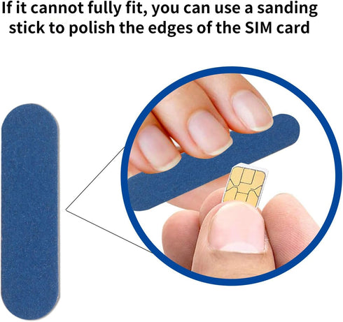 PinQiongZhe 2pcs SIM Card Adapter Nano/Micro/Mini Card Converter Recovery Card Holder