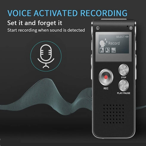 TEAMWILL 1PC 16GB Paranormal Ghost Hunting Equipment Digital EVP Voice Activated Recorder USB