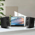 SW601 Metal Desktop Speaker Stands for Compact 2''-3'' Speakers, Tilted Steel Damping Foam Padding, Pair
