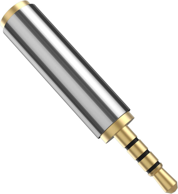 D & K Exclusives Gold Plated Audio Adapter - 2.5mm Male to 3.5mm Female Headphone Jack