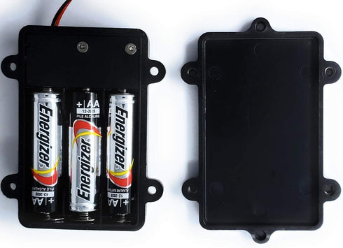 AMX3d 3AA 2 Pack Low Voltage Power Solutions: Water Resistant Battery Holders Battery Cases with AAA Battery Adapters