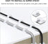Cord Management Organizer Kit, 2 Cable Sleeves with 41 Self Adhesive Clips, 10pcs and 100 Fastening Cable Ties