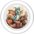 Librarian Book Lover Dragon PopGrip for iPhone, MagSafe