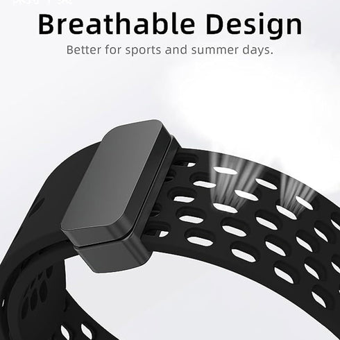 Lamshaw ID208 Plus Smart Watch Band, Soft Silicone Sport Replacement Straps with Magnetic Closure for 1.8 Inches