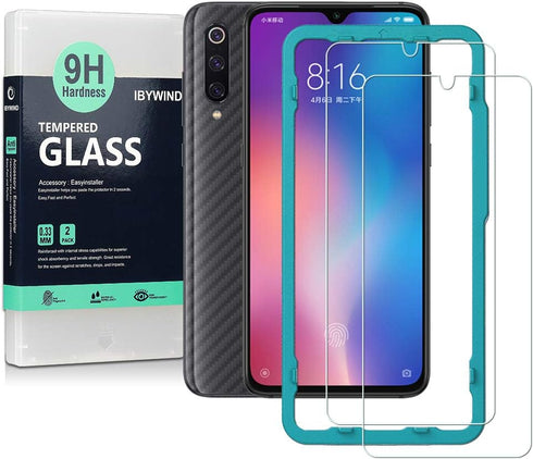 Ibywind Screen Protector for Xiaomi Mi 9/9 Pro, with 2Pcs Tempered Glass and 1Pc Camera Lens Protector