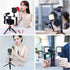 LED Video Light with 3 Cold Shoe, PULUZ Dimmable Video Splicing Fill Light for Canon Nikon Sony DSLR