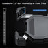 iMESTOU Motorcycle Phone Holder - Wireless Charger and USB 3.0 Quick Charge Mount, Fits 22-32mm Handlebar, Suitable for