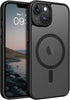 BENTOBEN iPhone 13/14 Case - Translucent Matte, Slim, Shockproof, MagSafe Compatible, Black Protective Cover for Women