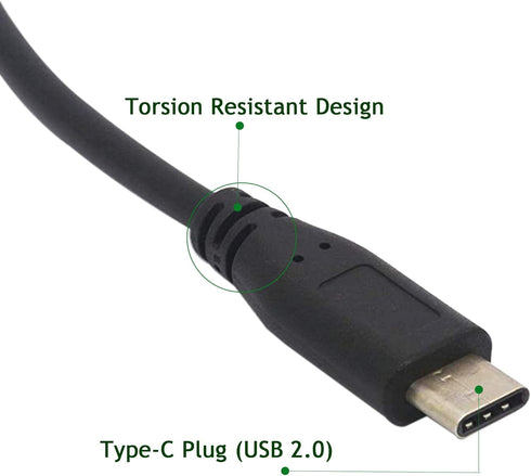 XMSJSIY USB C Terminal, Type C Male Screw Terminal Block Connector, Solderless Pluggable 5P Block for Data & Charging